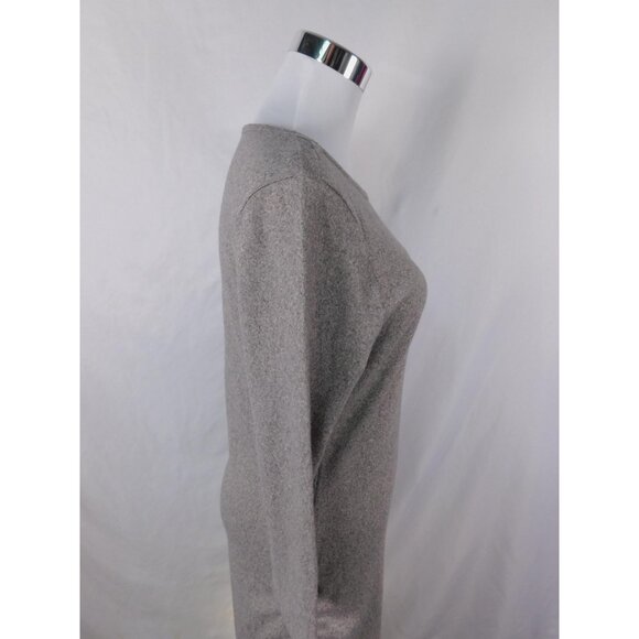 Discreet Dress Womens Large Gray Ruched Side Drawstring 3/4 Sleeve KL5081N - Picture 11 of 14